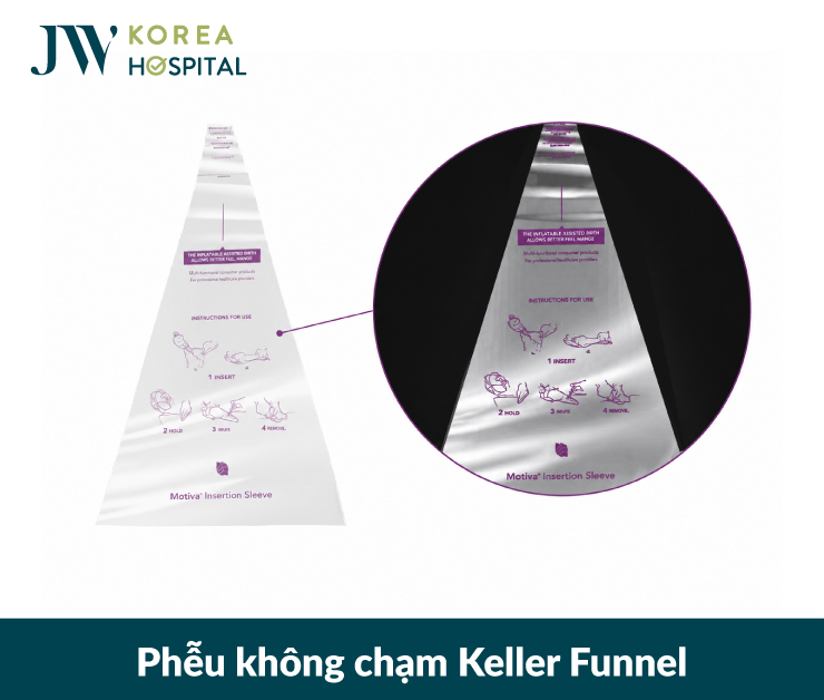 phễu keller funnel nâng ngực không chạm