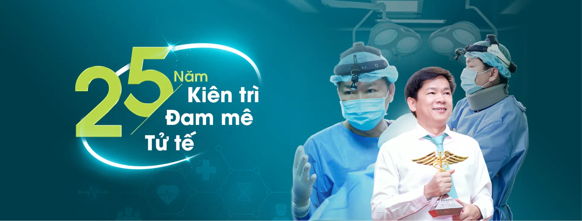 Hình ảnh banner 25 năm làm nghề của Bác sĩ Tú Dung