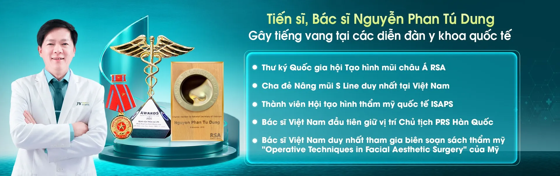 Banner Bác sĩ Tú Dung - Giám đôc chuyên môn Bệnh viện JW